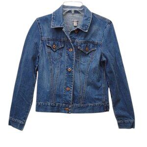 GAP Vintage Cotton Blue Jean Jacket 1969 Classic Trucker Style Fitted Silhouette